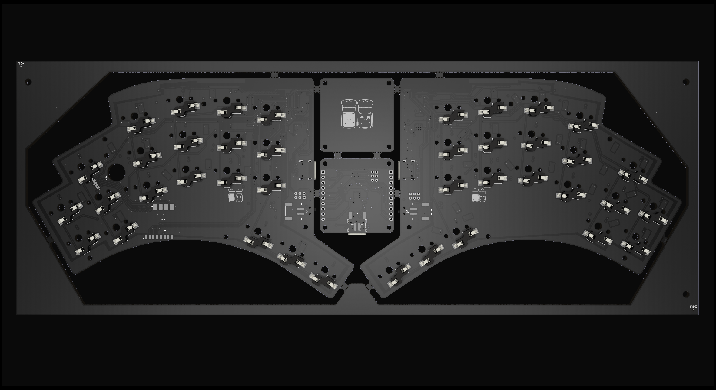Pipar Point PCB render, back